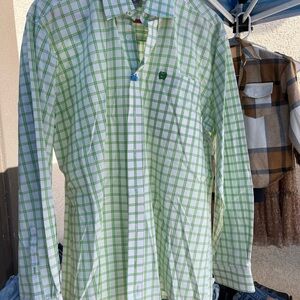 Cinch Green Checkered Men's Shirt